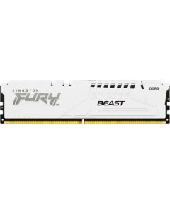Kingston FURY DDR5 - 32GB - 6000 - CL - 30, Single RAM white, KF560C30BWE-32, Fury Beast, INTEL XMP, AMD EXPO