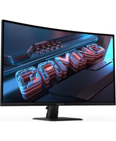 GIGABYTE GS32QCA, gaming monitor - 31,5 - black (matt), QHD, VA, curved, HDMI, DP, 180Hz panel