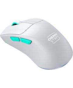 CHERRY XTRFY M64 Wireless, gaming mouse white/turquoise