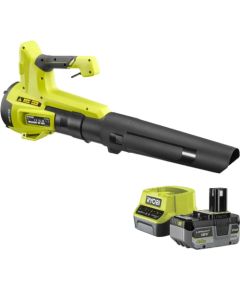 Ryobi ONE+ Cordless Leaf Blower RY18BLB-140, 18 Volt (green/black, Li-Ion battery 4.0 Ah)