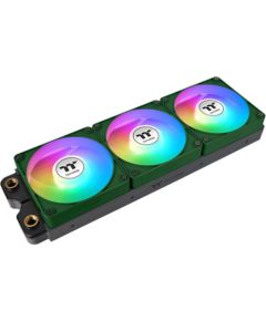 Thermaltake CT120 EX Reverse ARGB Sync PC Cooling Fan Racing Green (Green, Pack of 3, 120 mm)