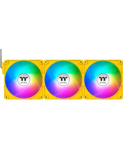 Thermaltake CT140 EX ARGB Sync PC Cooling Fan Bumblebee (Yellow, Pack of 3, 140 mm)