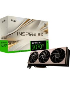 MSI GeForce RTX 5070 Ti 16G INSPIRE 3X OC (DLSS 4, 3x DisplayPort, 1x HDMI 2.1)