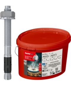 Fischer bolt anchor FAZ II Plus 12/10 in a bucket (silver, 85 pieces, galvanized)