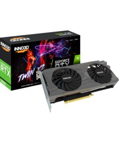 INNO3D GeForce RTX 3050 TWIN X2, graphics card (Lite Hash Rate, 1x DisplayPort, 1x HDMI 2.1)