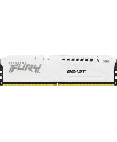 Kingston FURY DDR5 - 16GB - 6000 - CL - 30, single RAM (white, KF560C30BWE-16, Fury Beast, INTEL XMP, AMD EXPO)