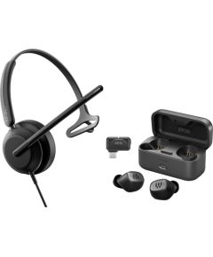 EPOS IMPACT 730 Bundle, Headset (Mono, Headband, incl. GTW 270 Series In-Ear Headphones)