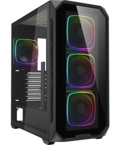 Sharkoon AK5G RGB , Tower case (black, Tempered Glass x 2)