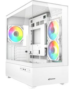 Sharkoon MK6 RGB , Tower case (white, Tempered Glass x 2)