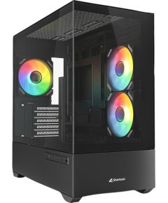 Sharkoon MK6 RGB , Tower case (black, Tempered Glass x 2)