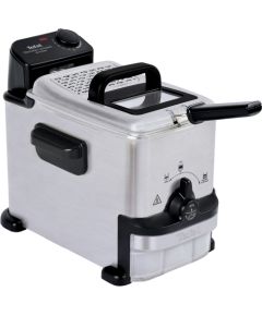 Tefal deep fryer Oleoclean Compact FR7016 (stainless steel/black, 1,500 watts, oil container 2 liters)