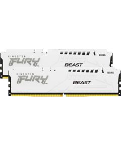 Kingston FURY DDR5 - 32GB - 6800 - CL - 34 (2x 16 GB) dual kit, memory (white, KF568C34BWEK2-32, FURY Beast, INTEL XMP, AMD EXPO)