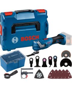 Bosch Cordless Multi-Cutter GOP 18V-34 Solo Professional, 18Volt, multifunctional tool (blue/black, without battery and charger, L-BOXX + accessory box)