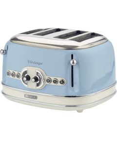 Ariete Vintage 4-slot toaster 156 (light blue, 1,600 watts, for 4 slices of toast)