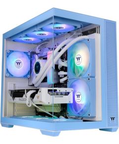 Thermaltake View 380 TG ARGB, Tower Case (Light Blue, Tempered Glass x 2)