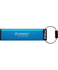 Kingston IronKey Keypad 200 512 GB, USB stick (USB-C 3.2 Gen 1)