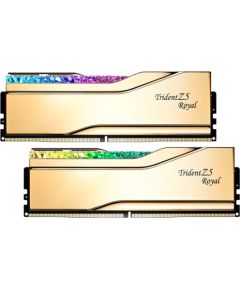 G.Skill DDR5 - 48GB - 7200 - CL - 36 (2x 24 GB) Dual-Kit (gold, F5-7200J3646F24GX2-TR5G, Trident Z5 Royal, INTEL XMP)
