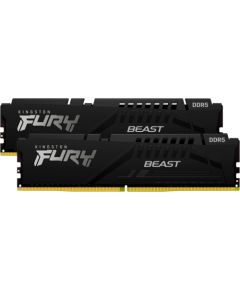 Kingston FURY DDR5 - 32GB - 6800 - CL - 34 (2x 16 GB) dual kit, RAM (black, KF568C34BBEK2-32, FURY Beast, INTEL XMP, AMD EXPO)