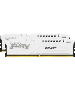 Kingston FURY DDR5 - 32GB - 6000 - CL - 30 (2x 16 GB) dual kit, memory (white, KF560C30BWEK2-32, Fury Beast, INTEL XMP, AMD EXPO)