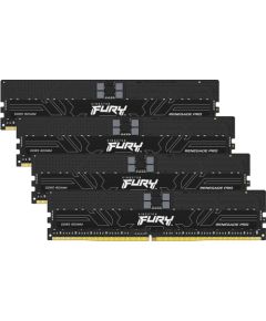 Kingston FURY DDR5 - 128GB - 6400 - CL - 32 (4x 32 GB) quad kit, RAM (black, KF564R32RBE2K4-128, Renegade Pro, INTEL XMP, AMD EXPO)