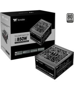 Thermaltake Toughpower SFX Platinum 850W, PC power supply (black, 1x 12VHPWR, 2x PCIe, cable management, 850 watts)