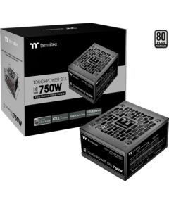 Thermaltake Toughpower SFX Platinum 750W, PC power supply (black, 1x 12VHPWR, 2x PCIe, cable management, 750 watts)