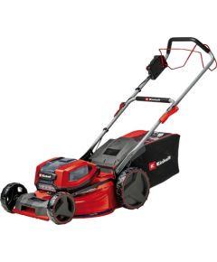 Einhell Professional cordless lawn mower GP-CM 36/52 S Li BL, 36Volt (2x18Volt) (red/black, 4x Li-ion battery 5.2Ah, with rear-wheel drive Vario Speed)