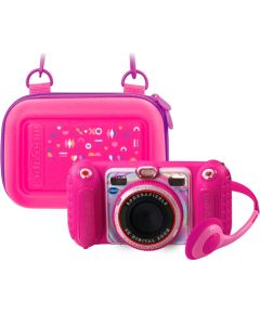 VTech KidiZoom Duo Pro Summer Bundle, Digital Camera (pink, incl. carrying case)