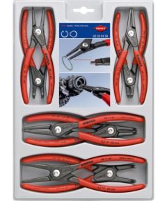 KNIPEX precision circlip pliers set 00 20 04 SB (red, 8 pieces)