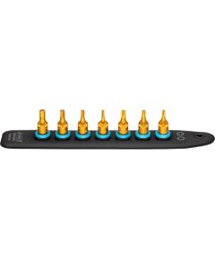 Hazet SmartRail 1/4 socket wrench 8500-SR/7, 7-piece (black, T20 - T30 / 3 - 6mm, short)