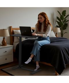 Maclean mobile desk/laptop stand, black, height adjustment 76-109cm, max. 30kg , MC-120 B