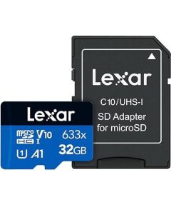 MEMORY MICRO SDXC 32GB UHS-I/W/A LMSBLPL032G-BNANG LEXAR