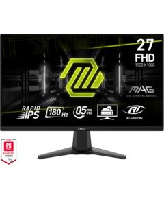 LCD Monitor MSI MAG 275F 27" Gaming Tilt Matte Panel IPS 1920x1080 16:9 180Hz 0.5 ms Colour Black MAG275F