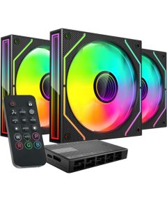 TACENS MARS MF-3DPROKIT FANS 120 ARGB x3 BK- wentylatory+hub+pilot (TACMARS-MF3DPROKIT)