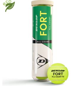 Tennis balls DUNLOP FORT ALL COURT TS Premium 4-tube ITF