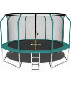 Funfit dārza batuts bērniem 435 cm ar ārējo aizsargtīklu un kāpnītēm Batuti un aksesuāri