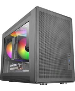 Mars Gaming MCXPS mATX Ultra-Compact Gaming PC Case with MESH & Glass Panel