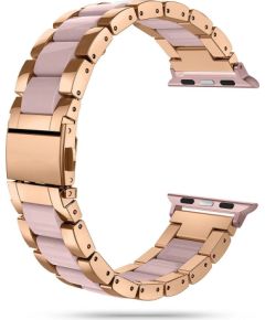 Tech-Protect moderna aproce Apple Watch 4 | 5 | 6 | 7 | 8 | 9 | 10 SE | Ultra 1 | 2 (42|44|45|49 mm) - rozā zelts