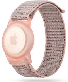Tech-Protect Nylon Children's Strap for Apple AirTag - Pink