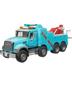 bruder MACK Granite recovery and tow truck with light and sound module, model vehicle