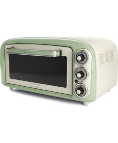 Ariete mini oven Vintage Green (white/light green, 1,380 watts)