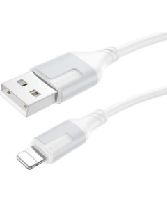 USB кабель Borofone BX101 USB-A to Lightning 1.0m белый