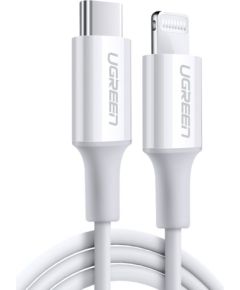 USB кабель Ugreen US171 MFi USB-C to Lightning 3A 1.0m белый