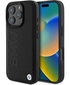 BMW MagSafe Leather Hot Stamp Aizsargapvalks priekš Apple iPhone 16 Pro Max