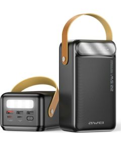 AWEI PowerBank P101K 60000mAh 22.5W melns