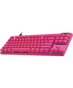 Logitech Pro X TKL Rapid, US, rozā - klaviatūra
