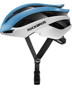 ROCKBROS Adjustable cycling helmet M 55-58 cm Blue-White