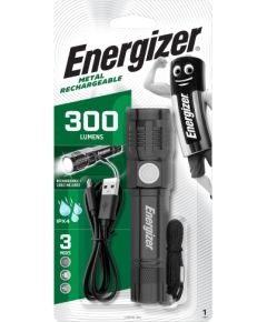 Energizer metāla uzlādējama gaisma 300lm IPX4