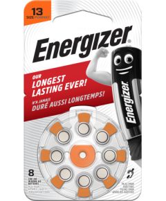 Cinka gaisa baterija AC13E (V13, HA13, PR48, 7000ZD) dzirdes aparātam 1,45 V Energizer 8 gab. blisterī