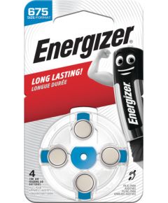 Cinka gaisa baterija AC675E (V675, ZA675, PR44, 7003ZD) dzirdes aparātam 1,45 V Energizer 4 gab. blisterī